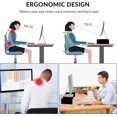 thumbnail image 6 of Solid Wood Monitor Stand Riser, Monitor Riser with 2 Adjustable Height, 15.8 inch Computer Riser for Computer, iMac, PC, Printer, Computer Monitor Stand for Home & Office, Black, 6 of 13