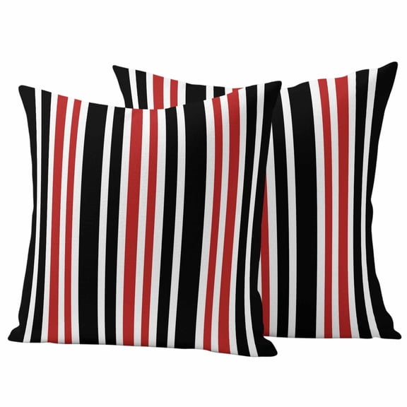 2 Pack Outdoor Waterproof Throw Pillow Covers,Abstract Modern Lines Decorative Square Pillow Case Patio Pillowcases for Chair Couch Sofa 16x16in