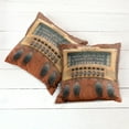 thumbnail image 2 of Ambesonne Music Throw Pillow Cover 2 Pack, Antique Radios, 18", Brown Ecru, 2 of 6