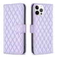 thumbnail image 1 of Dteck Wallet case for iPhone 12 Pro Max, Argyle Pattern PU Leather Wallet case with Kickstand Card Slots Magnetic Closure Shockproof Case For iPhone 12 Pro Max,Purple, 1 of 5
