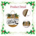 thumbnail image 7 of Eveokoki O Come Let Us Adore Him Decorations Wreath, Wooden Hanging Sign Rustic Wooden Holiday Decor for Front Door Porch Window Wall Farmhouse Indoor Outdoor Decorations 11x11Inch, 7 of 7
