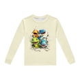 thumbnail image 4 of Pyjamas Garçon Ensemble de Pyjama Imprimé Dinosaure Col Rond Manches Longues Pantalon 2 Pcs Printemps Automne Pyjamas pour Tout-Petits Beige 2 Ans-3 Ans, 4 of 5