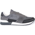 thumbnail image 2 of Guess Men's Lace Up Running Inspired Retro Trainers In Coal Size 10.5, 2 of 6