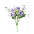 thumbnail image 6 of Sunsanly Artificial Silk Flowers Artificial Rose Branch with Stem Silk Flower Arrangement for Home Wedding Party Indoor/outdoor Garden Decoration Photo Props, 6 of 8