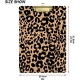 thumbnail image 2 of FMSHPON Leopard Print Clipboard Hardboard Wood Nursing Clip Board and Pull for Standard A4 Letter 13x9 inches, 2 of 7