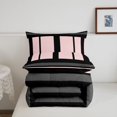 thumbnail image 5 of Erosebridal Abstract Line Art Full Size Comforter Sets,Minimalist Lines Bedding Comforter Set,Black Reversible,3pcs,1 Comforter and 2 Pillowcases, 5 of 7