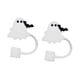 thumbnail image 4 of 2 piezas de adornos para pajitas, accesorios para vasos, reutilizables, regalo de Halloween, divertido para fiestas Murciélago, 4 of 9