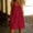 Red, variant on QUNYINEY Summer Sundresses for Women Casual Beach Sleeveless Cotton Linen Black Midi Tank Dress Button with Pockets Loose Fit Crew Neck Dresses