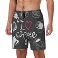 thumbnail image 2 of Haiem I Love Coffee Men'S Quick-Dry Swim Trunks: Comfortable Beach Shorts With Mesh Lining And Pockets - Ideal For Swimming And Sunbathing 3x-Large, 2 of 9