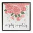 thumbnail image 2 of Stupell Industries Uplifting Pink Roses Flower Blossom Pattern Phrase Graphic Art White Framed Art Print Wall Art, Design by Kate Sherrill, 2 of 5