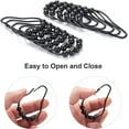 NimJoy Set of 12 Rollerball Shower Curtain Hook Rings, Rustproof Easy