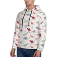 thumbnail image 3 of Salouo Cute Dinosaur Pattern Men's Fall Hoodie Sweatshirt,Sport Hoodie with Pockets for Men Pullover Casual Hooded Sweatshirt-Large, 3 of 7