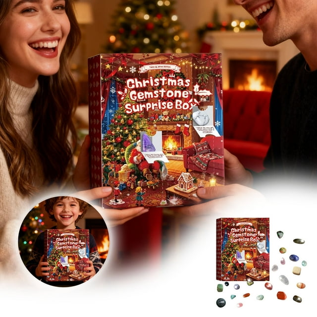 Countdown Sets 2 Unpredicted Stone Blind Surprise Small 24 Grid Set for Indoor Outdoor Use Includes Safe Packaging and Holiday Countdown Experience