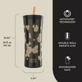 thumbnail image 3 of Contigo 20oz Shake & Go Tumbler, Plastic with Straw, Licorice Cowhide Couture, 3 of 8