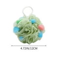thumbnail image 3 of Bath Mesh Shower Body Scrubber | Soft Foam Exfoliating Bath Sponge | Quick-Dry PE Material | Hanging Loop | Multiple Colors | For Sensitive Skin | 1 Pack | 12x12x12cm, 3 of 6