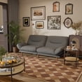 thumbnail image 3 of Lacoo 65"W Convertible Futon Sofa Bed with Five-level Adjustable Armrests,Fabric Dark Gray, 3 of 7