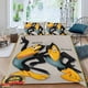 thumbnail image 2 of El Show de Heckle y Jeckle Conjunto de sábanas temático, trío de piezas, cómodo y amigable con la piel, diseño único, regalo de decoración para el hogar para familiares, amigos y fans,173cm *218cm, 2 of 6