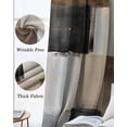 thumbnail image 3 of Black Brown Abstract Blackout Curtains for Bedroom Living Room Darkening Curtains 84 Inch Length 2 Panels Set Oil Painting Color Blocks Window Curtain Window Treatment Grommet Drapes 52"x84", 3 of 9