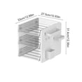 thumbnail image 3 of Multi-Tier Desktop Pegboard Storage Organizer, Stationery and Holder Rack for Home Office and Desk Organization, Versatile Workspace Management System, 3 of 6