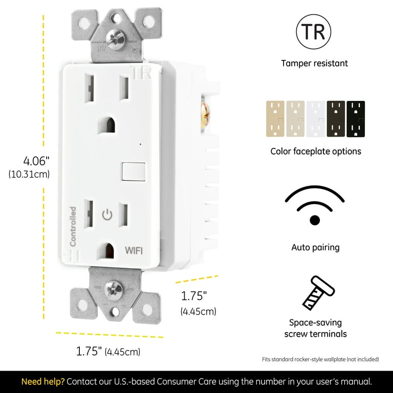 myTouchSmart 120-Volt 1-Outlet Indoor/Outdoor Smart Plug at