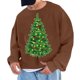 thumbnail image 1 of Sudadera sin capucha para hombre, cuello redondo, deportiva, con estampado de árbol de Navidad, sudadera con capucha, jersey de manga larga, blusa de poliéster para hombre, 1 of 4