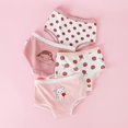 thumbnail image 3 of URMAGIC Toddler Girl Cotton Comfortable Cute Cartoon Print Underwear Light And Breathable Briefs Kids Panties|pack of 4, 3 of 8