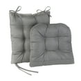 thumbnail image 2 of Klear Vu Gripper Non-Slip Omega 2-Piece Rocking Chair Cushion Set, Gray, 2 of 4
