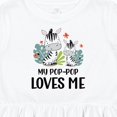 thumbnail image 4 of Inktastic Zebra My Pop-pop Loves Me Girls Toddler Dress, 4 of 5