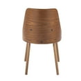 thumbnail image 5 of LumiSource Walnut Wood, Brown PU Anabelle Chair (Set of 2), 5 of 8