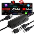 thumbnail image 1 of Koogold 3-in-1 Wireless CarPlay Adapter with Video Streaming, Screen Mirroring & Fast Charging, Enables Net-Flix/YouTube/TikTok via Wired Connection,, 1 of 9