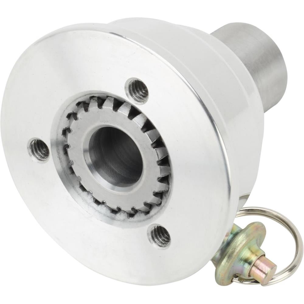 Pin-Style Quick Release Aluminum Steering Wheel Hub, 5/8In Steel Shaft