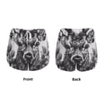 thumbnail image 3 of Daiia Monochrome Deer Floral Pattern Women's 2 in 1 Running Shorts - Lightweight Athletic Workout Gym Yoga Shorts Liner with Phone Pockets-XX-Large, 3 of 7