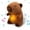 dark brown, variant on YSZZYSM Capybara Breathing Stuffed Animal, Anxiety Relief, Soothing Music Lights, Portable, Uses Three AAA Batteries (Batteries to Be Provided by The User)