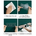 thumbnail image 4 of Corner Storage Rack Wall Mounted Self-stick Shower Shelf 180° Rotatable Bathroom Holder  Gray, 4 of 4
