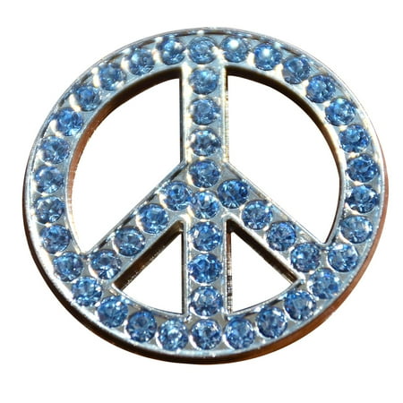 

47HS Set Of 8 Western Screw Back Concho Sapphire Peace Crystals Bling Hilason