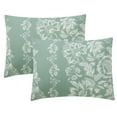 thumbnail image 4 of My Texas House Caroline 3-Piece Green Floral Slub Comforter Set, King, 4 of 5