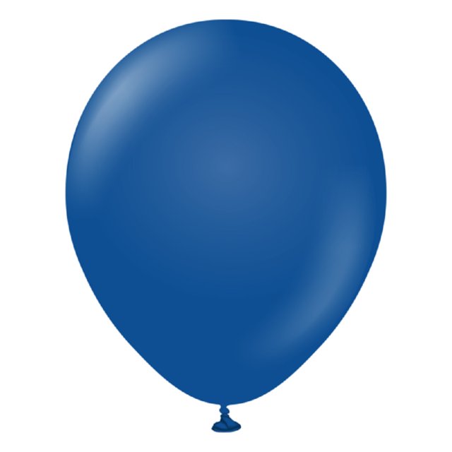 Kalisan - Globos Diseño Retro de Látex - Pack de 100 (Azul Oscuro)