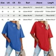 thumbnail image 2 of TYGHBN womens fashion round neck short sleeved printed t shirt top Womens Short Sleeve Loose Casual Tee Womens Casual Thin Shirt Women's T Shirt Short Sleeve Long Sleeved Tops Womens Stretch Shirt, 2 of 3
