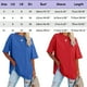 thumbnail image 2 of MKLEKYY Camiseta Mujer Camiseta De Manga Corta Con Cuello Redondo Y Estampado De Letras Para Mujer, 438 Talla XXL, 2 of 3