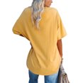 thumbnail image 2 of Women's Oversized T Shirts Half Sleeve V Neck Loose Tops Tee, 2 of 2