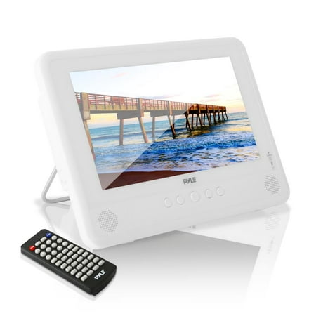 PYLE PLMRDV104 - 10” Waterproof Rated DVD Player, Built-in Rechargeable Battery, USB/SD