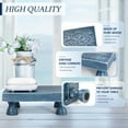 thumbnail image 2 of Decorative Display Risers for Home Decor - Wood Pedestal Stand for Kitchen Decor and Countertop Organizer - Ideal for Apartment Essentials (Blue), 2 of 7