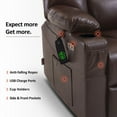 thumbnail image 4 of MCombo Large-Wide Power Lift Recliner Chair with Massage and Heat for Big and Tall Elderly People, Faux Leather R7541 (Dark Brown, Large-Wide), 4 of 9