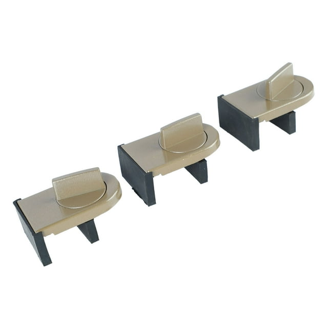 Cerradura de ventana corrediza BuyWeek 3 piezas Aleación de aluminio