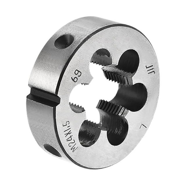 Unique Bargains M24 X 1.5 Metric Left Hand Round Dies, Tool Steel Machine Thread Dies, 55mm OD Round Threading Dies, 6G Accuracy Class