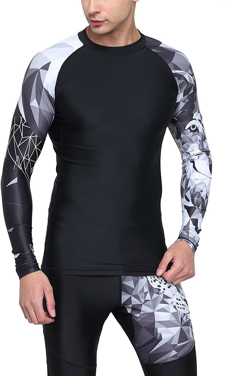 HUGE SPORTS Wildling Series UV Protection Quick Dry Compression Rash Guard 