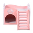 thumbnail image 1 of Hamster Small Animal Castle Sleeping House Nest Exercise Toy Pink, 1 of 1
