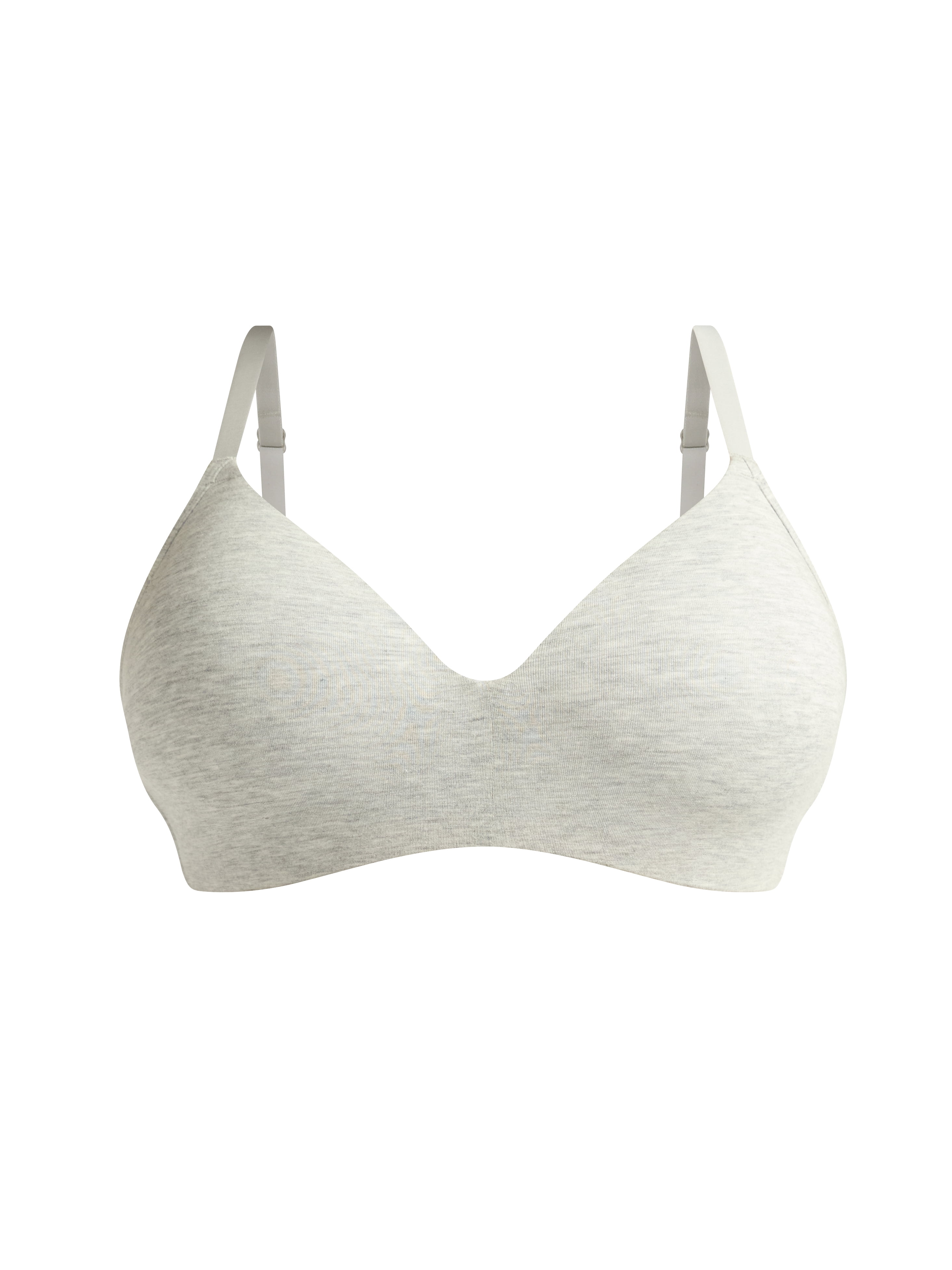 Joyspun Women's Lightly Lined Cotton Blend Comfort Wireless Bra, Sizes XS-XXXL
