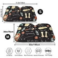 thumbnail image 3 of Balery Vegetable Quiche Windshield Sun Shade, Car Front Window Sunshade Cover ,Automotive Interior Portected Blocks Uv Rays For Car Pickup Truck Suv Accessories- Small, 3 of 7