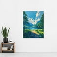 thumbnail image 4 of Lake District Windermere Acrylic Landscape Summer Living Room Extra Large XL Wall Art Poster Print, 4 of 5